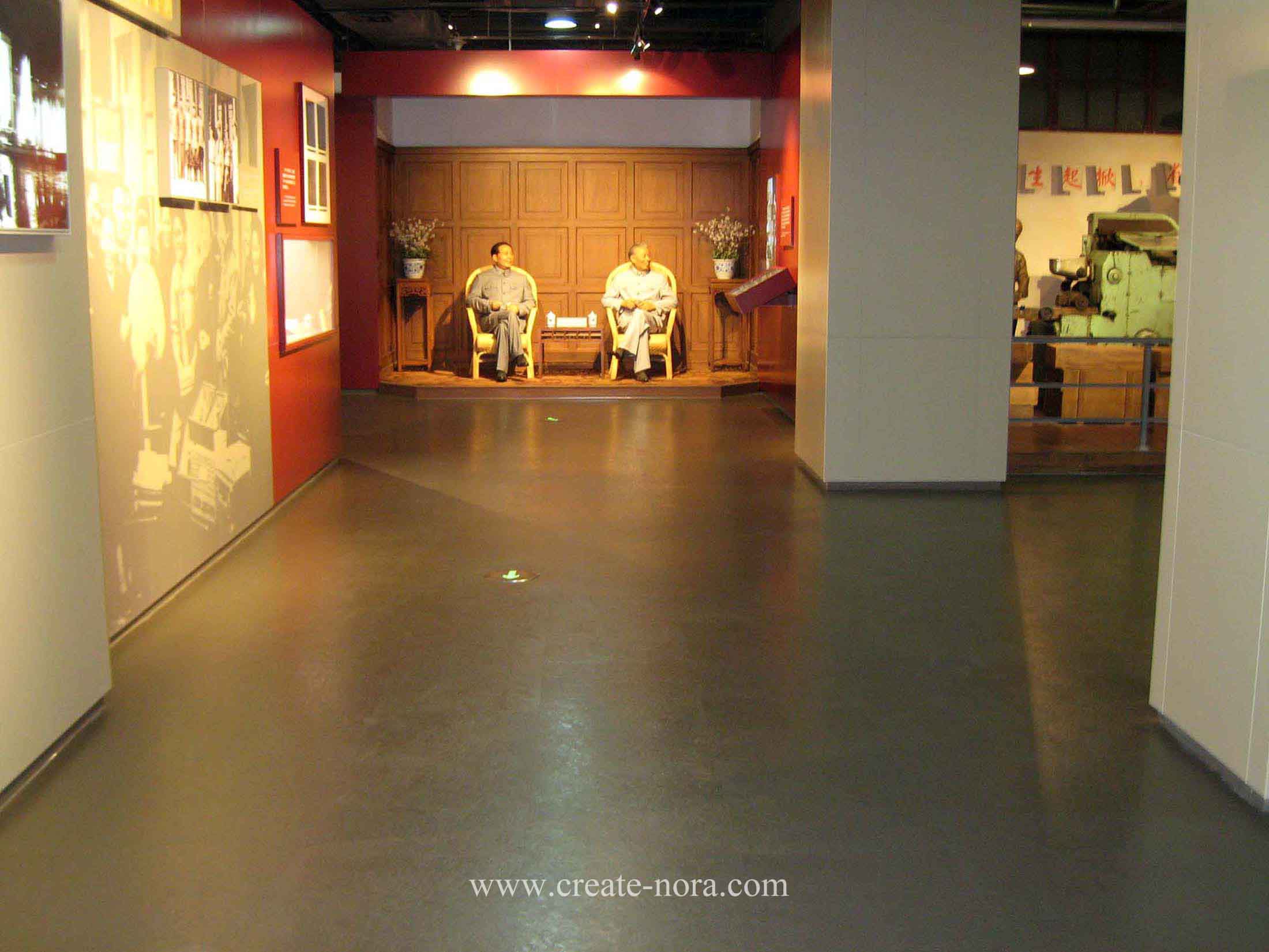 the photo of nora rubber flooring in Chunghwa Brand Culture Exhsibition Hall 5